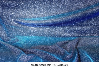 background beautiful dark blue glitter fabric
