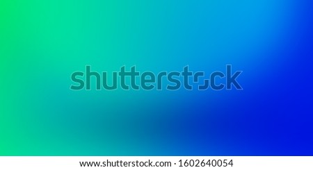 Background of beautiful gradient Turquoise color. Gradient background for poster banner and product advertising. Background of product studio with Green spotlight on Blue colour.