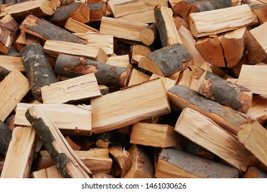 Background Of Beech Wood For Fire