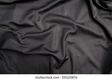 Background Of Black Cloth Texture