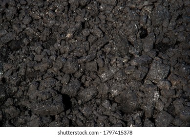 The Background Of The Black Coal Mound.