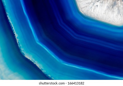 The Background of a blue agate crystal 