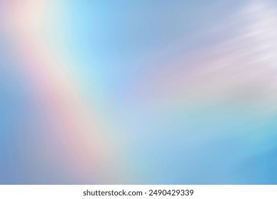 Background of blurred rainbow hologram close up.