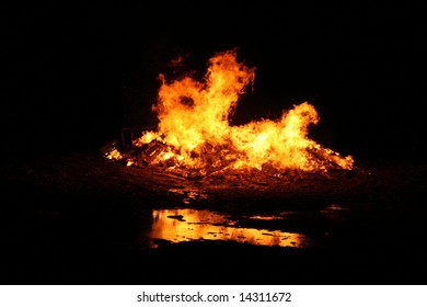 background of a bonfire, hot warm reflection, fire isolation