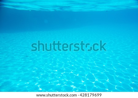background, bottom of the pool with water reflection
