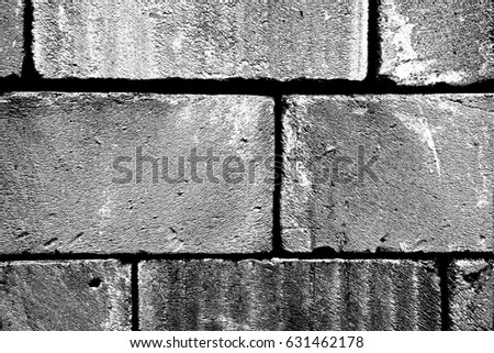 Background of bricks cinder block. Image includes a effect the black and white tones.
