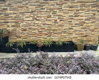 Background bricks or rocks wall textured