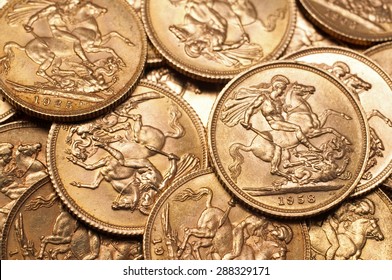 Background Of British Gold Sovereign Coins
