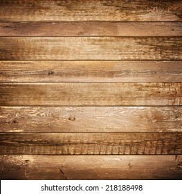 Background Of Brown Old Natural Wood Planks Dark Aged Empty Rural Room With Tree Floor Pattern Texture Closeup Gold View Surface Of Retro Pine Red Logs Inside Vintage Light Warm Interior With Shadows