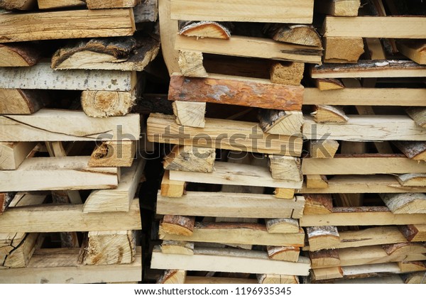 Background Bunch Pine Wood Fire Stack Stock Photo Edit Now