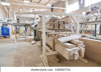 Background carpentry woodworking woodshop, machines and tools, wooden boards, furniture details
