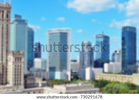  Background of cityscape concept. Abstract blurred  view city  