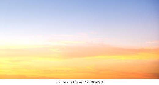 Background cloud summer. Orange Blue Background.