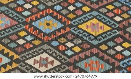 background colorful mosaic pattern on floor surface Mexican style abstract background