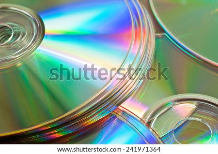 Background of compact disks or dvds