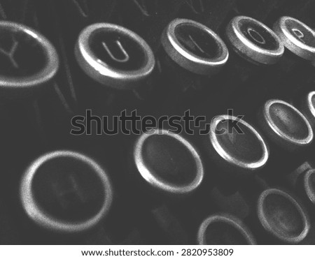 Background Composed of Typewriter Keys on Vintage Typewriter