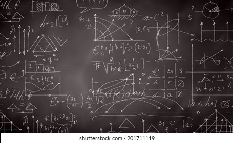 Background conceptual image with business sketches on chalkboard - Shutterstock ID 201711119