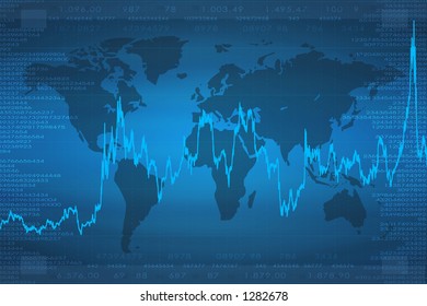 Background of continents. good to use for finances and business or something related to the world.