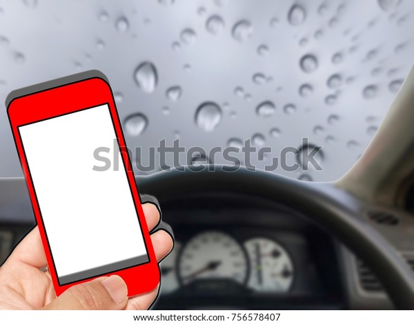 Background,\
control of car and play smartphone, Can you use be copy space your\
text and design about driver, traffic, dangerous,don\'t play, dead,\
concept for don\'t play smartphone in\
car.