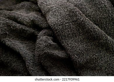 Background Cotton Dark Gray  Fur Texture                              