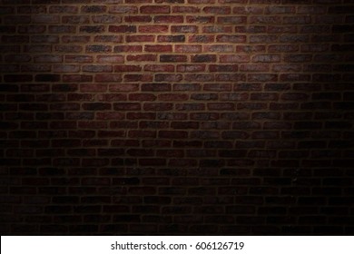 Background. Dark brick wall.