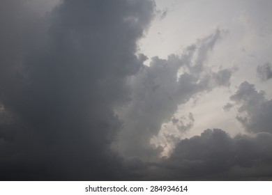 Background of dark clouds before a thunder-storm