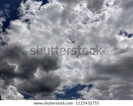Background of dark clouds before a thunder-storm
