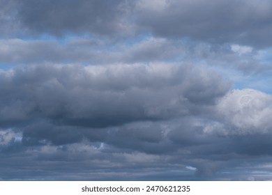 Background, dark and dramatic storm clouds