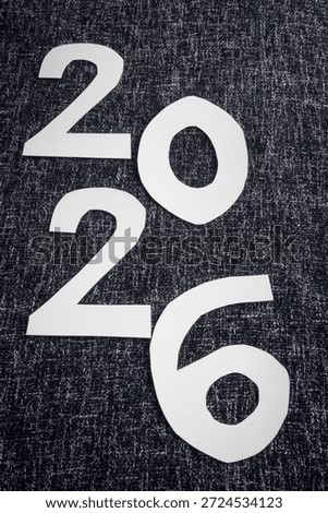 Background with the date of the current year, 2026.
