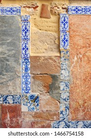 Background Deteriorated Of Various Construction Materials In An Old Building, Concept Of Decay