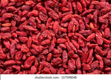 Background Of Dried Goji Berries