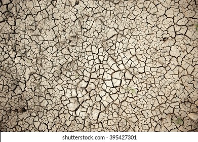 Background of dry cracked soil dirt