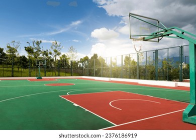 Background of empty basketball court - Powered by Shutterstock