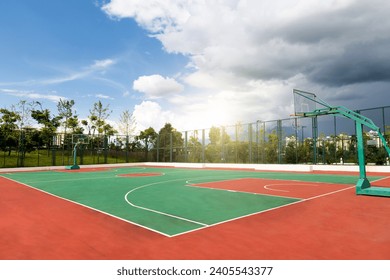 Background of empty basketball court - Powered by Shutterstock