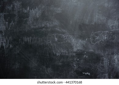 background of Empty black slate wall or schoolboard