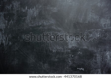 background of Empty black slate wall or schoolboard
