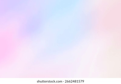 The background features a soft pastel gradient, blending seamlessly.