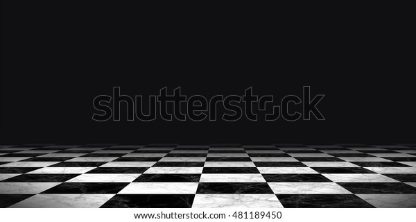 background floor pattern in perspective with a\
chess board design