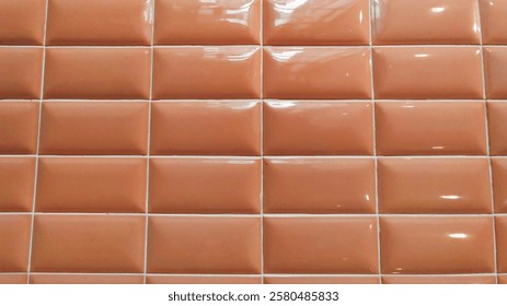 Background in the form of : Close up view of the ceramic wall surface. 