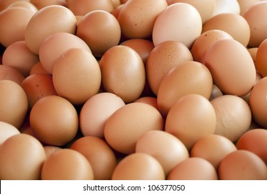 Background Of Fresh Eggs For Sale At A Market