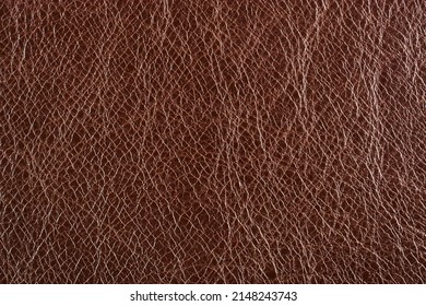 Background Genuine Leather Vintage Cognac Color