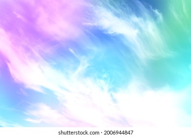 Background gradient sky in evening clouds