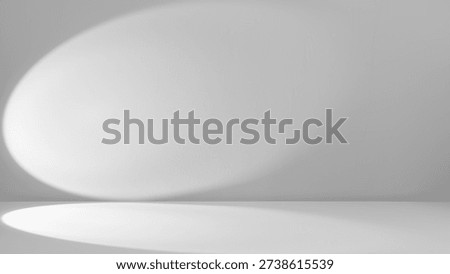 Background Gray Studio Backdrop, Grey white wall Texture house design interior Shadow Light cement space room, Stage presentation floor Concrete decoration text promotion Product, Blank empty surface 