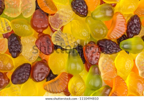 Background Gummy Candy Different Fruit Flavors Stock Photo Edit Now