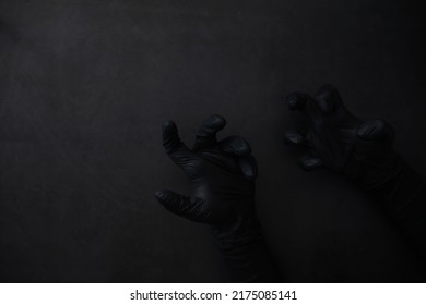 Background Hands Gloves Black Gloves Hand Stock Photo 2175085141