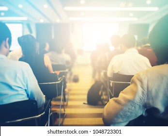 Background of happy and fun professional successful business conference. Use in workshop, training lecture, seminar event - Shutterstock ID 1048723301