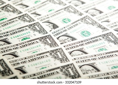 background heap of dollars close up