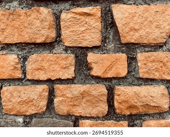 background with horizontal rectangular bricks