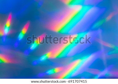 Background image refraction of light