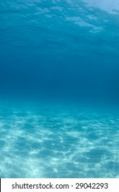 Background Image Of The Rippled Sand On The Ocean Floor At Tiger Beach